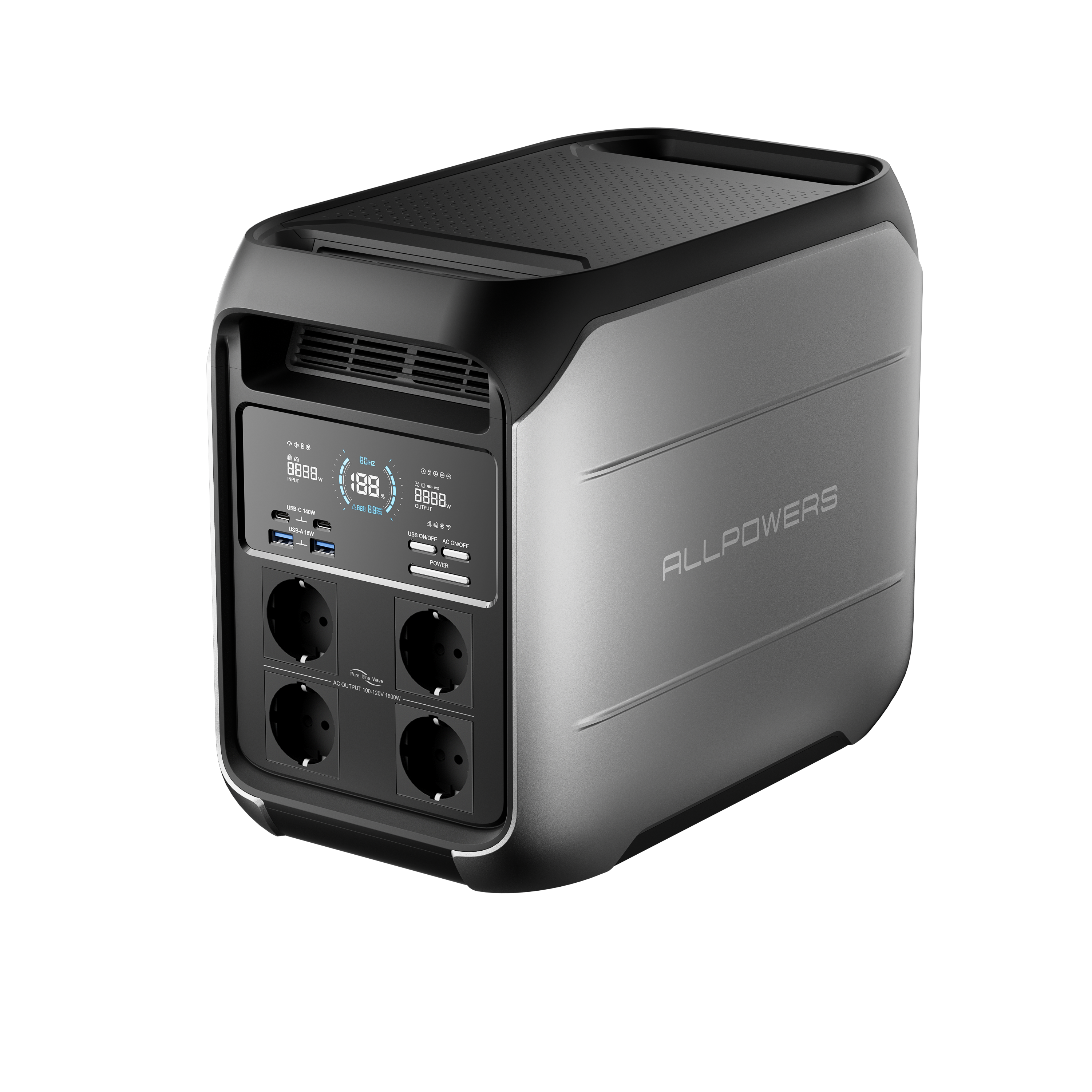 ALLPOWERS P1800 Estación de Energía Portátil 1800W 1024Wh LiFeP04 Batería