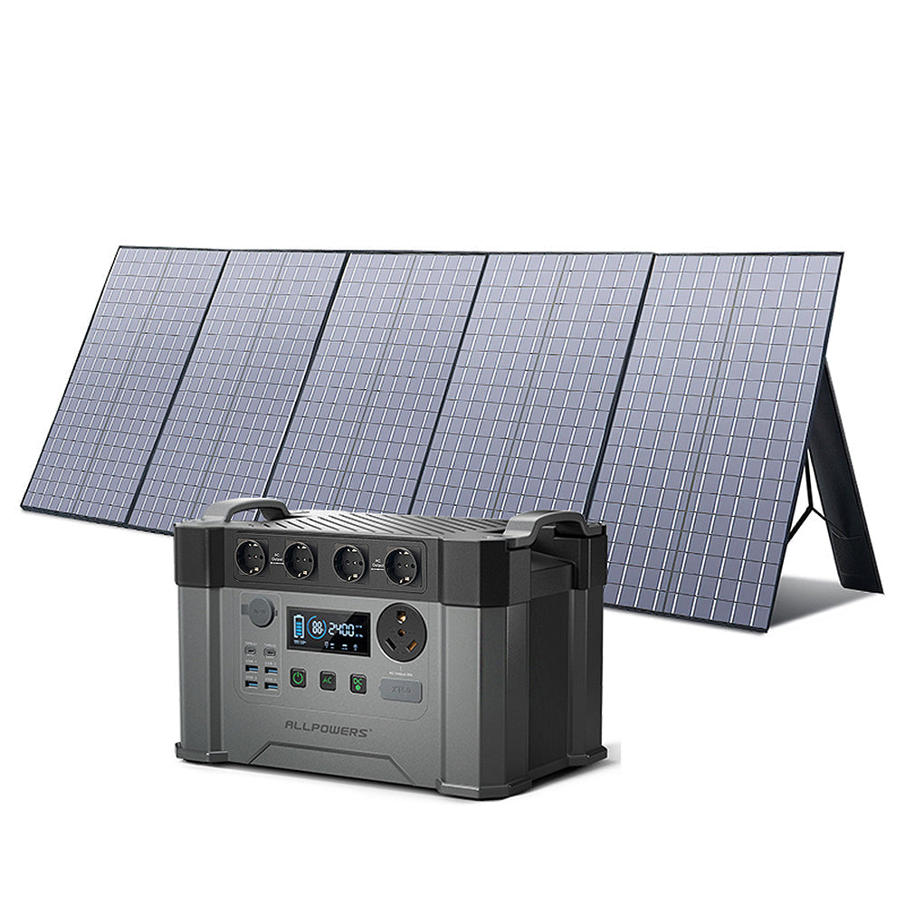 ALLPOWERS Kit Generador Solar 2400W (S2000 Pro + SP037 Panel Solar  400W)