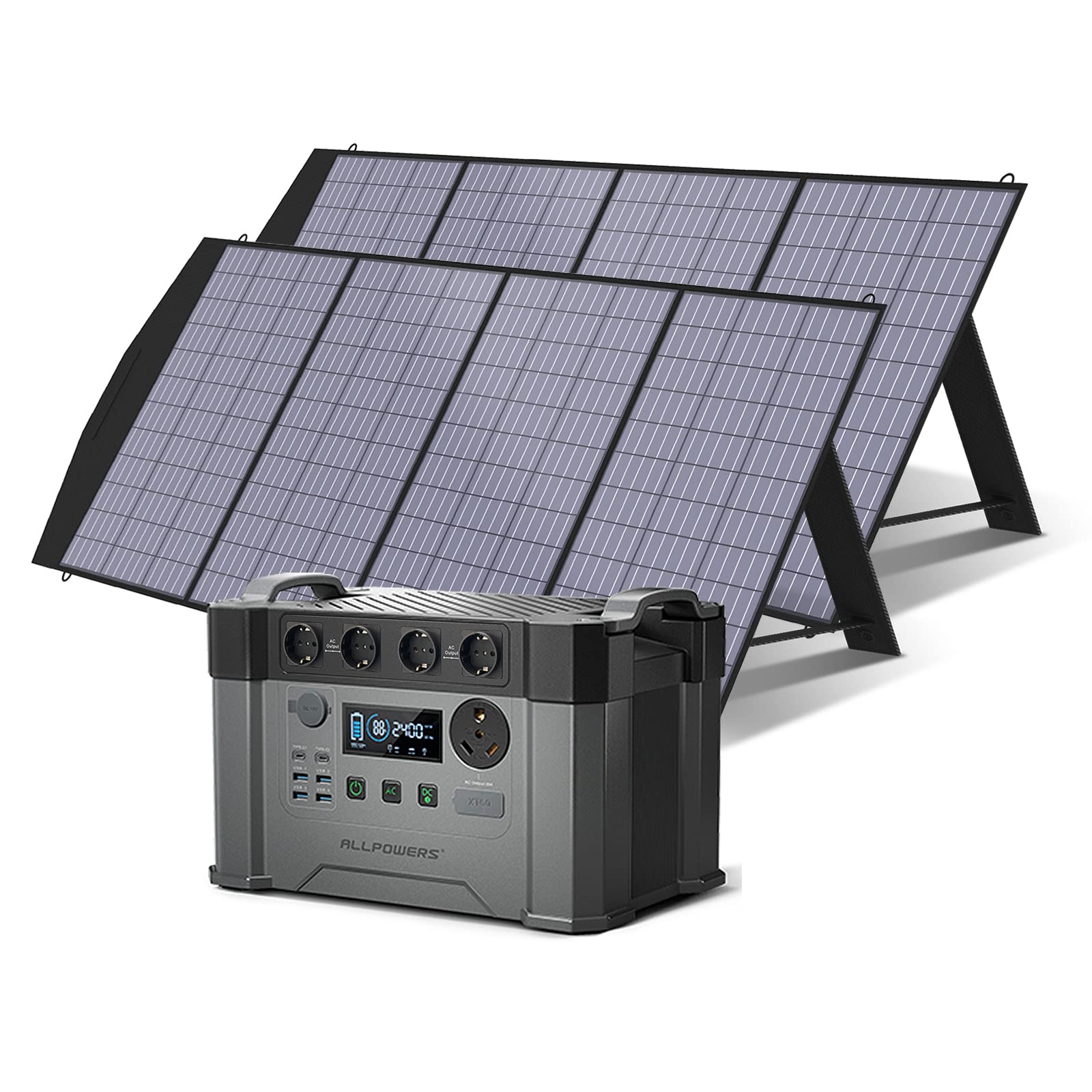 ALLPOWERS Kit Generador Solar 2400W (S2000 Pro +SP033 Panel Solar  200W)
