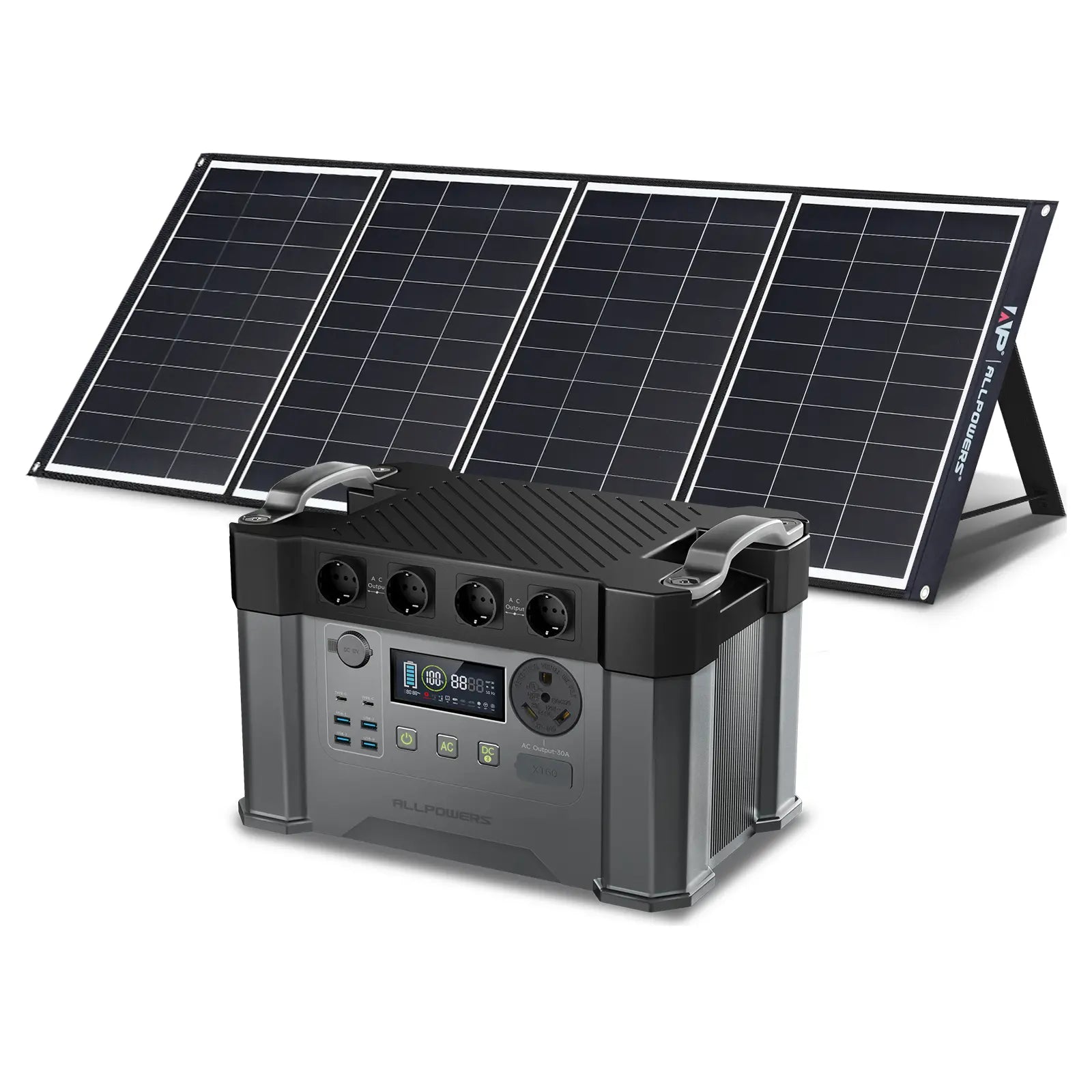 ALLPOWERS Kit Generador Solar 2400W (S2000 Pro + SP035 Panel Solar  200W)