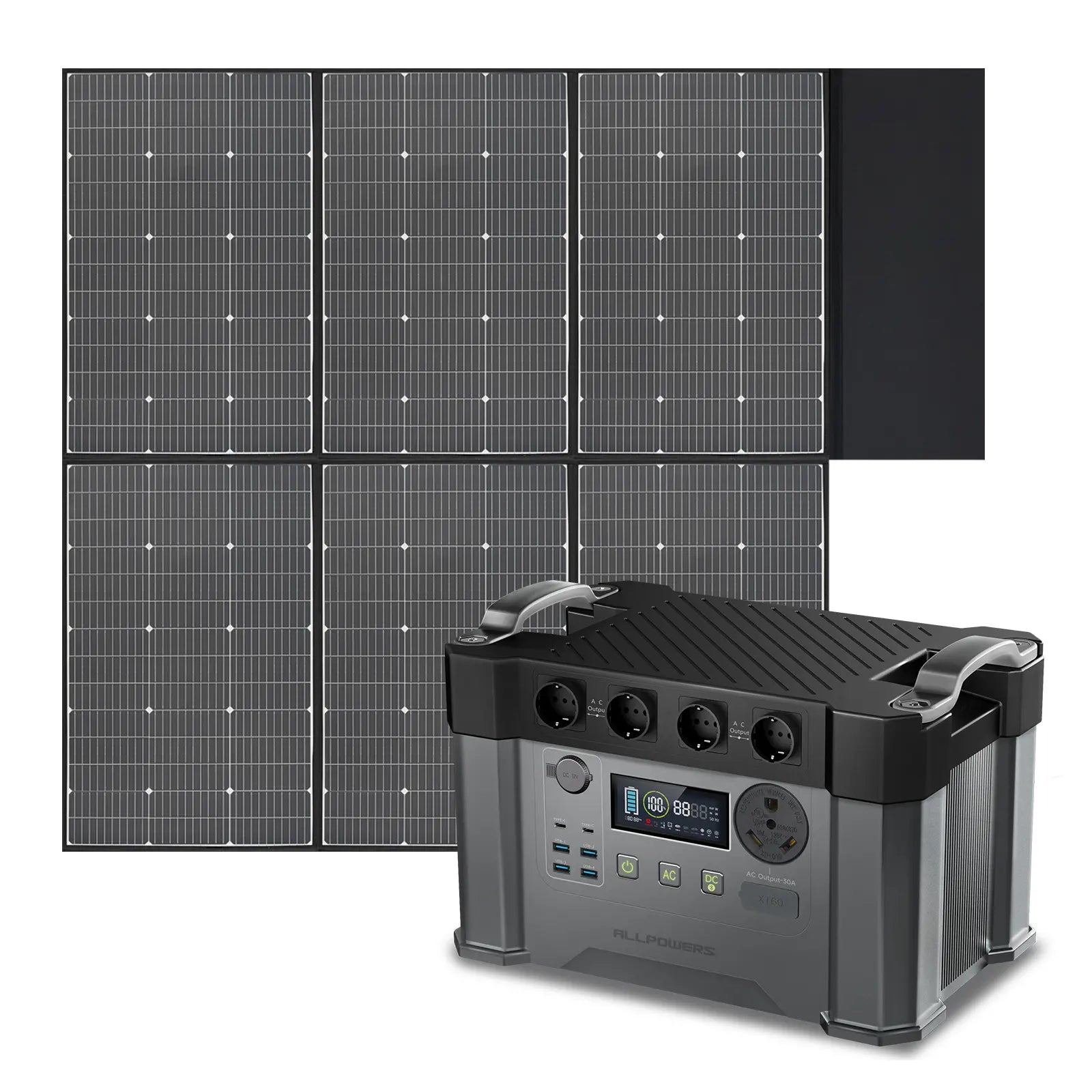 ALLPOWERS Kit Generador Solar 2400W (S2000 Pro + SP039 Panel Solar  600W)