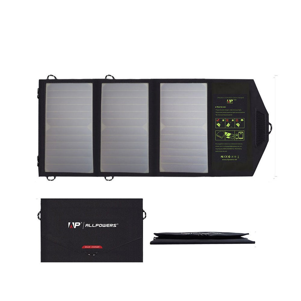 ALLPOWERS Cargador de panel solar portátil  5V 21W