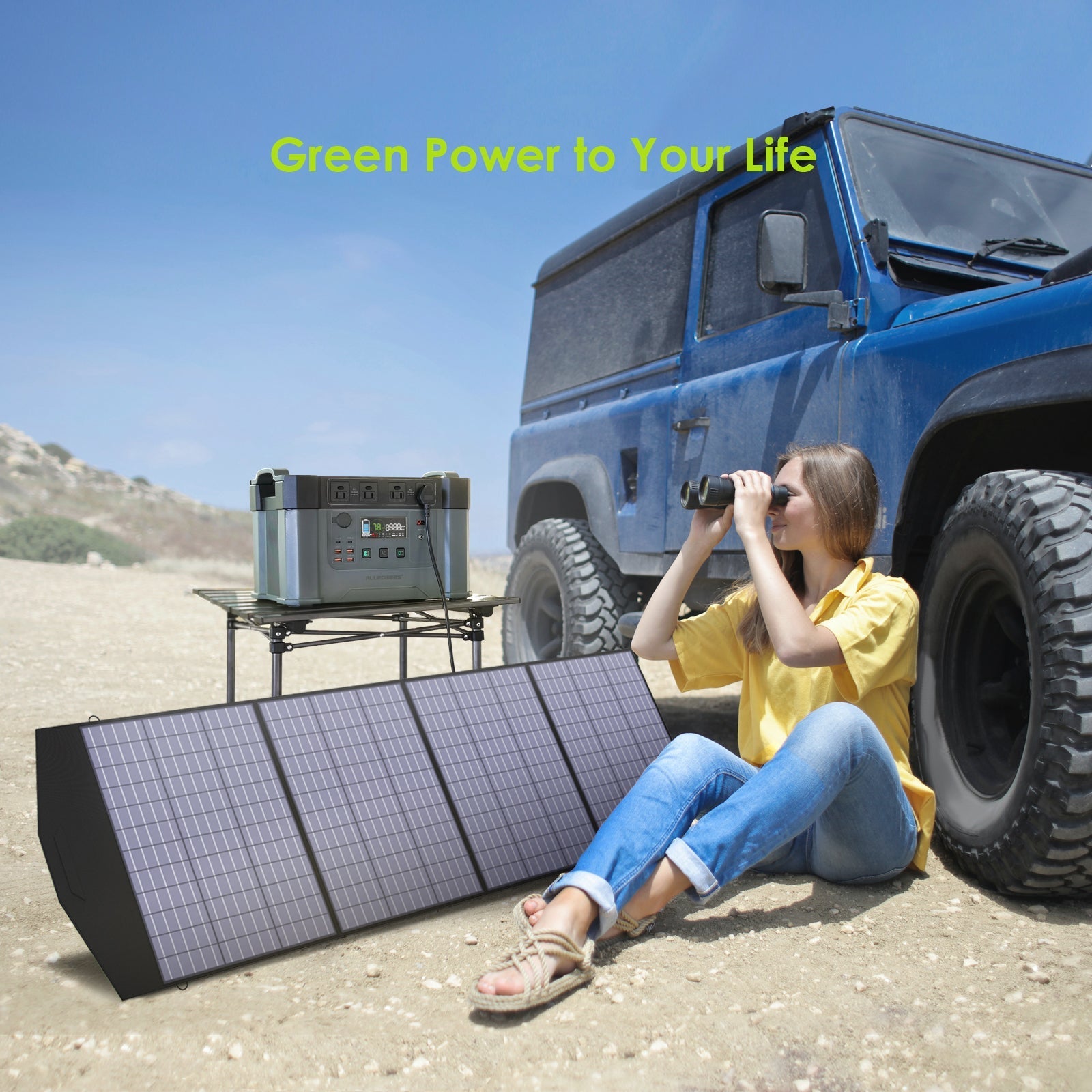 ALLPOWERS SP033 Placa Solar Portátil Monocristalino 200W