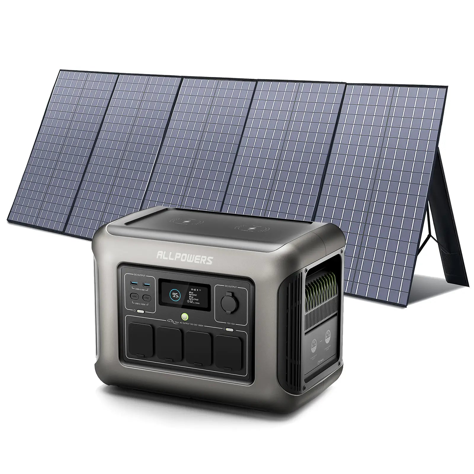 ALLPOWERS Kit Generador Solar 1800W (R1500 + SP037 Panel Solar 400W )