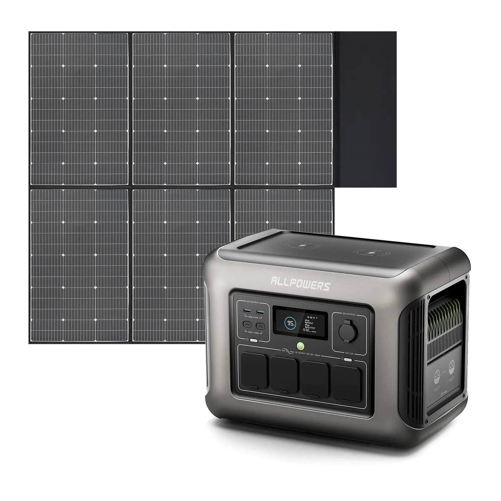 ALLPOWERS Kit Generador Solar 1800W (R1500 + SP039 Panel Solar 600W )