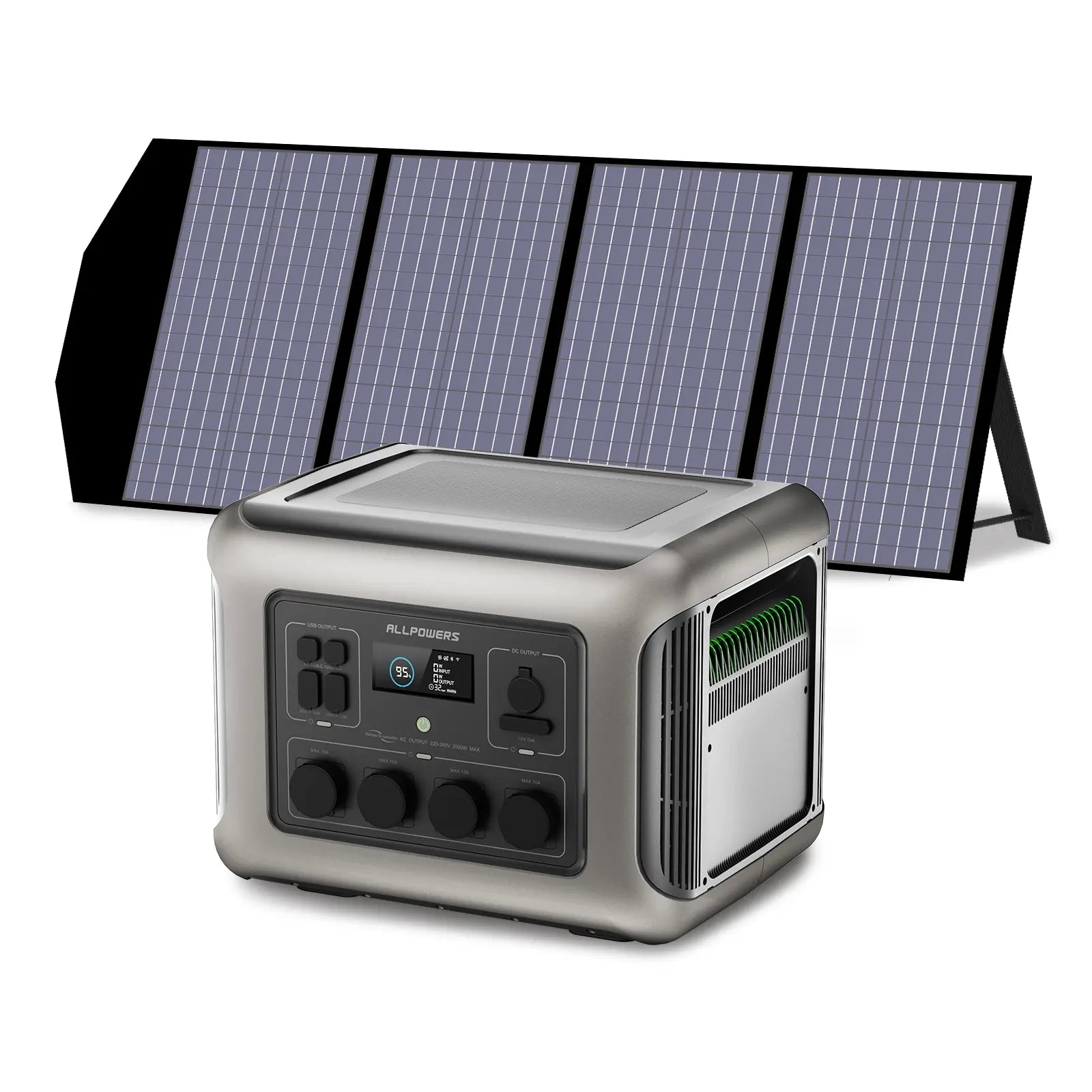 ALLPOWERS Kit Generador Solar 2500W (R2500 + SP029 Panel Solar 140W )