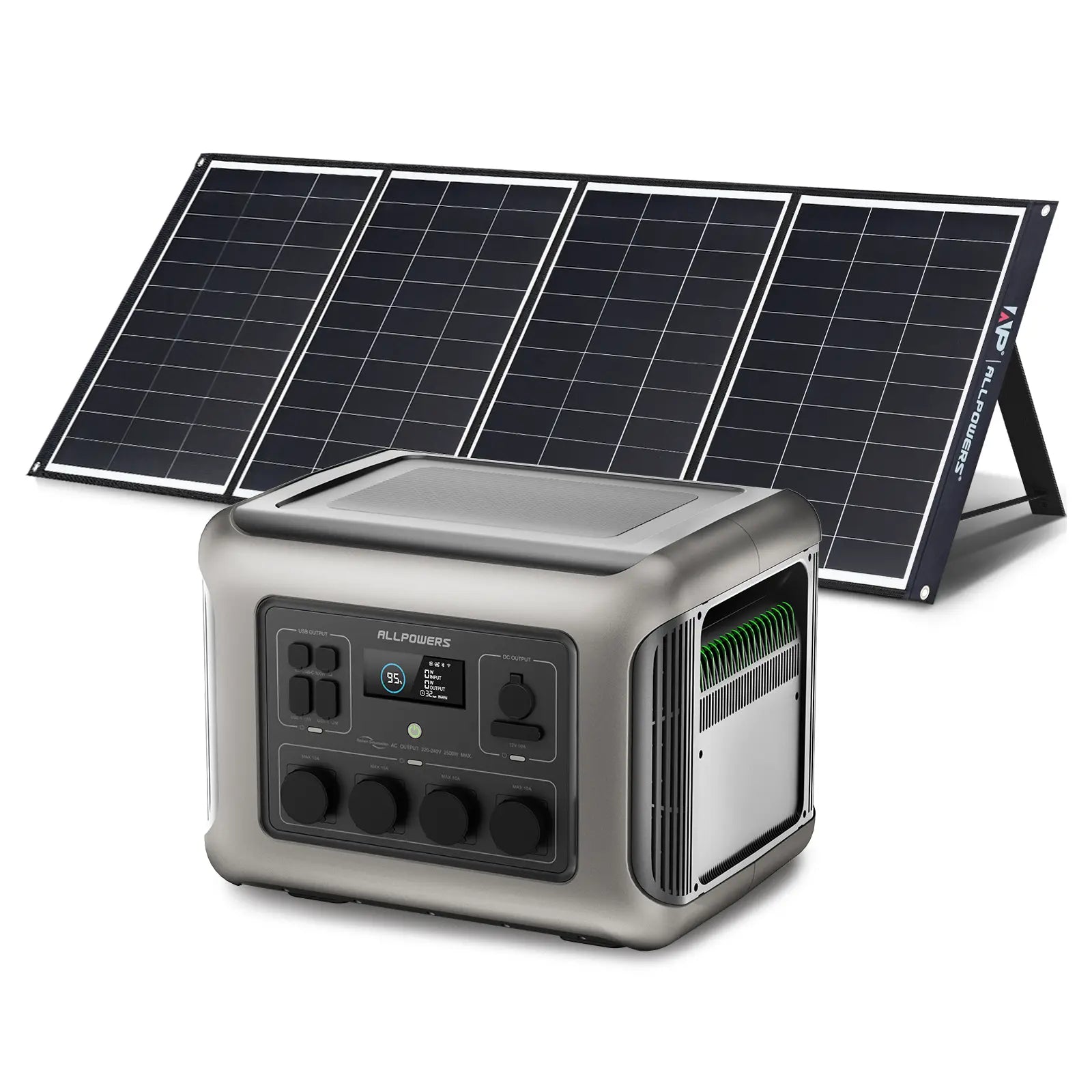 ALLPOWERS Kit Generador Solar 2500W (R2500 + SP035 Panel Solar 200W)