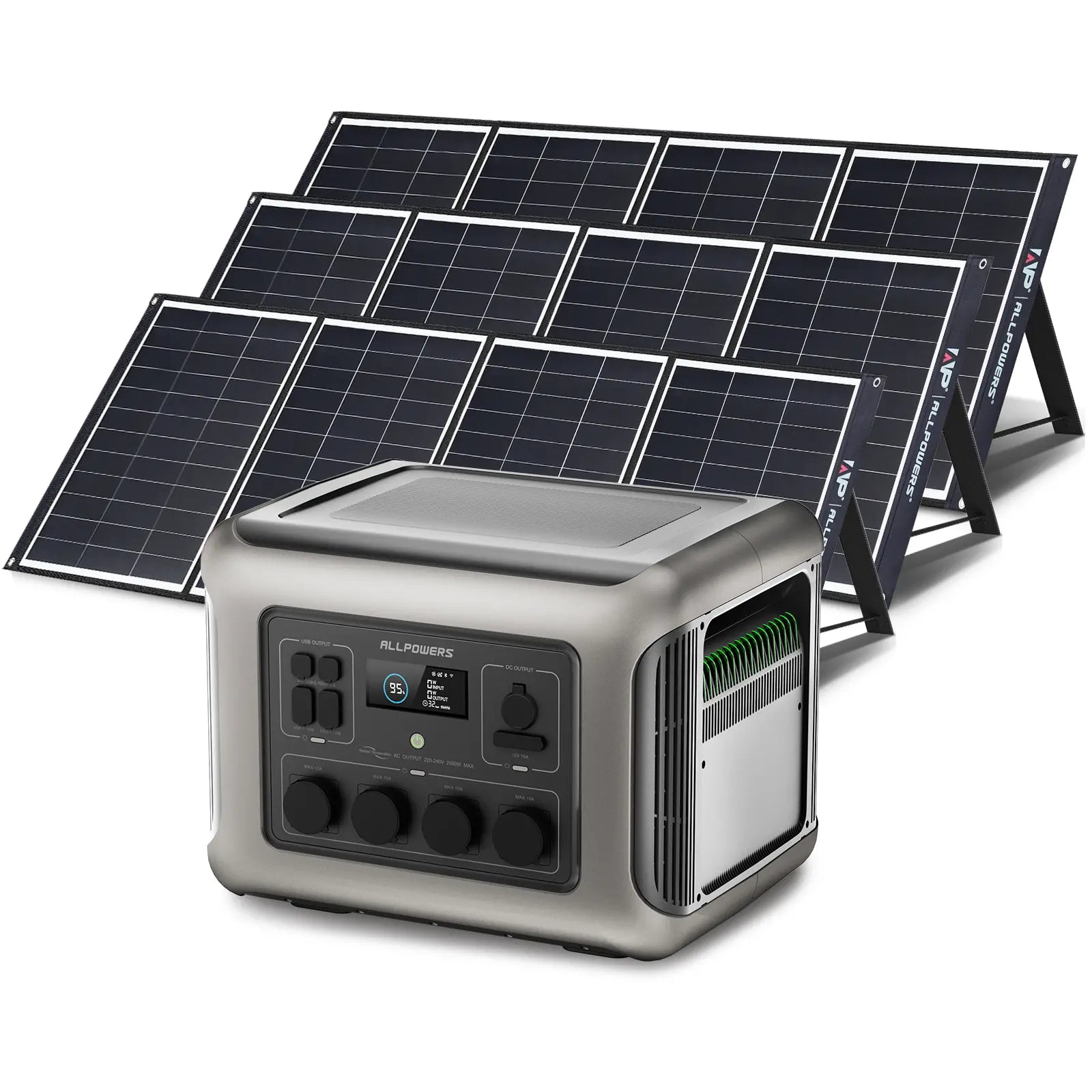 ALLPOWERS Generador Solar 2500W (R2500 + SP035 Panel Solar 200W)
