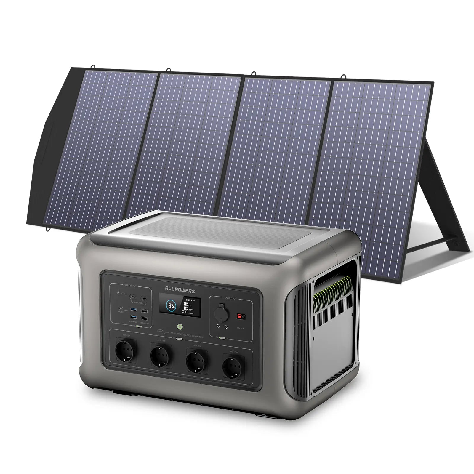 ALLPOWERS Kit Generador Solar 3500W ( R3500 + SP033 Panel Solar200W)