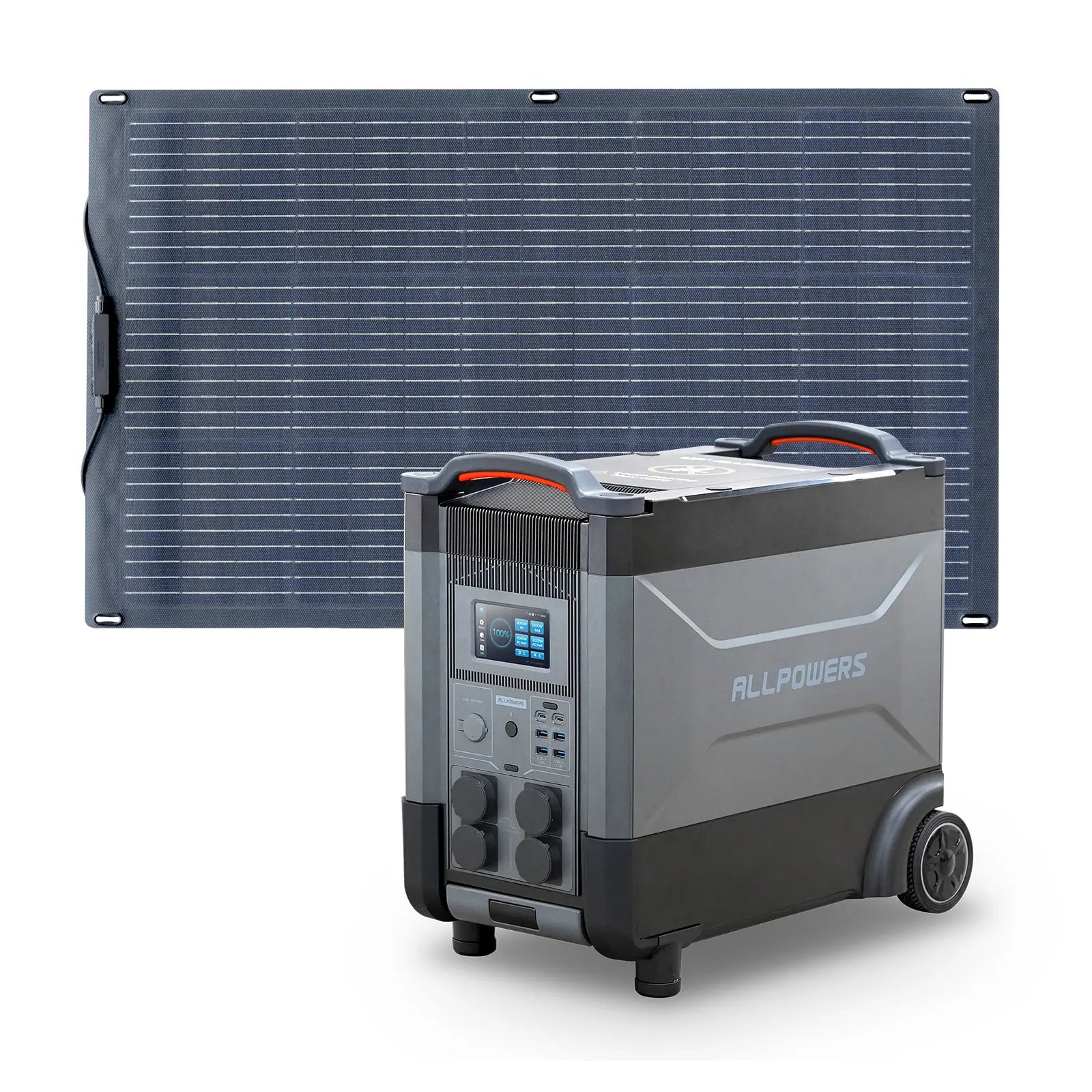 ALLPOWERS Kit Generador Solar 4000W (R4000 + SF100 Panel Solar Flexible 100W)