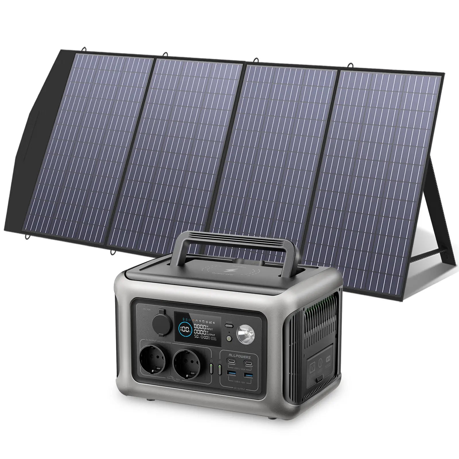 ALLPOWERS Kit Generador Solar 600W (R600 + SP033 Panel Solar 200W)