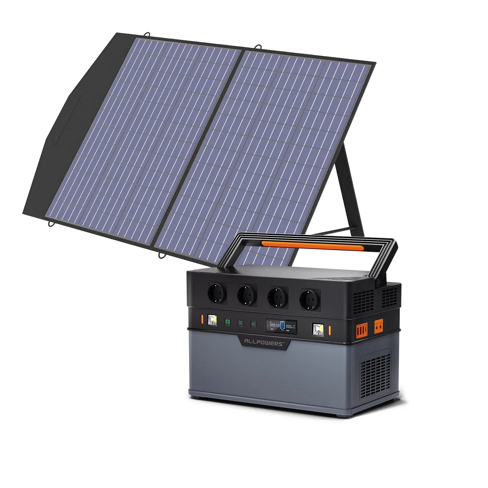 ALLPOWERS Kit Generador Solar 1500W (S1500 +  SP027 Panel Solar 100W)