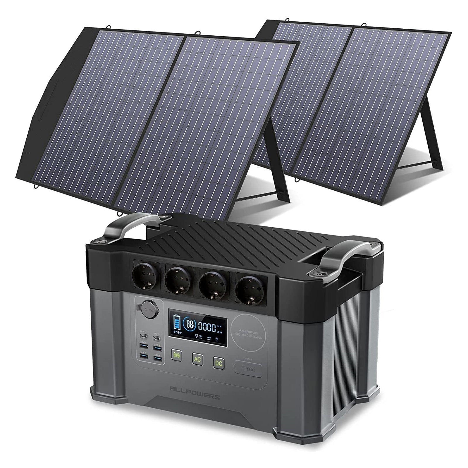ALLPOWERS Kit Generador Solar 2000W (S2000 + SP027 Panel Solar  100W)