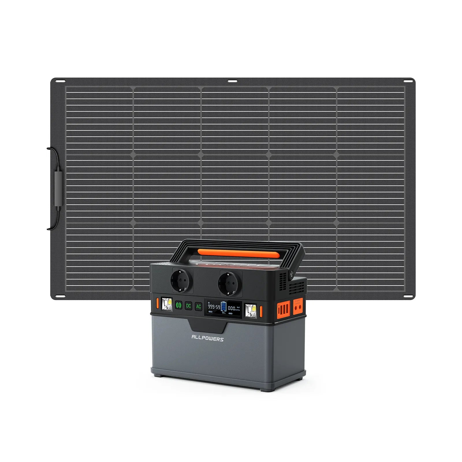 ALLPOWERS Kit Generador Solar 300W (S300 + SF100 Panel Solar Flexible 100W)
