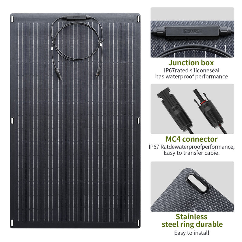 ALLPOWERS Generador Solar 600W (R600 + SF100 Panel Solar Flexible 100W)