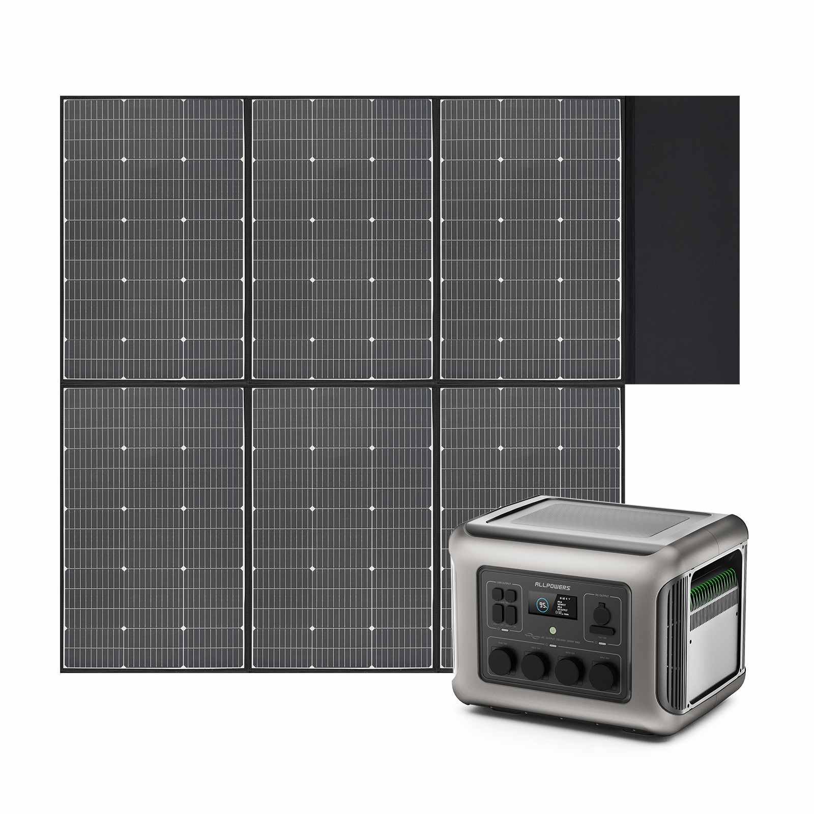 ALLPOWERS Kit Generador Solar 2500W ( R2500 + SP039 Panel Solar 600W)
