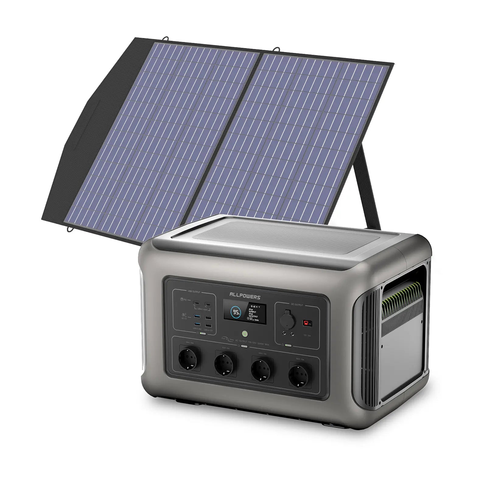 ALLPOWERS Kit Generador Solar 3500W (R3500 + SP027 Panel Solar 100W)
