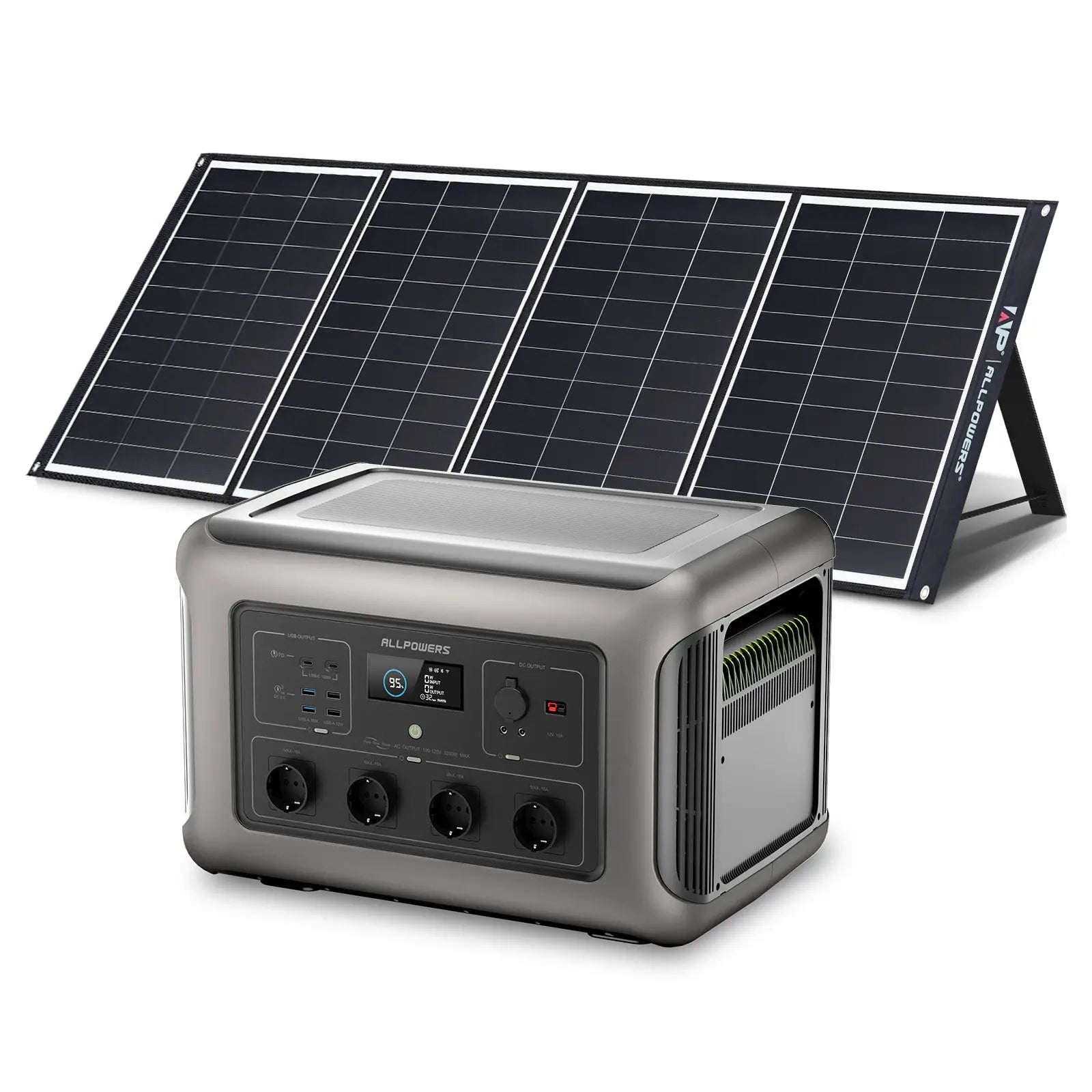 ALLPOWERS Kit Generador Solar 3500W (R3500 + SP035 Panel Solar 200W)
